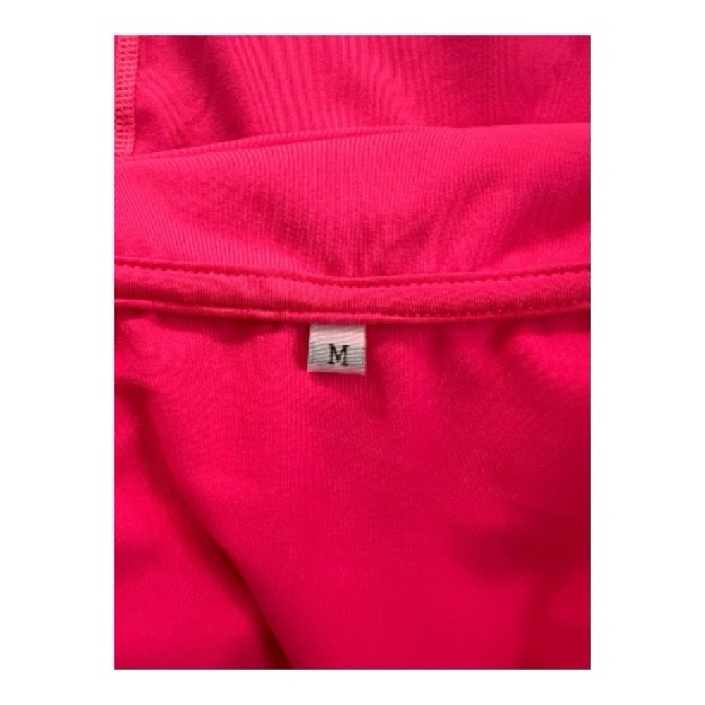 🆕 NWOT FKEEP women’s hot pink short sleeve athletic dress w/ shorts | size M - Picture 8 of 10